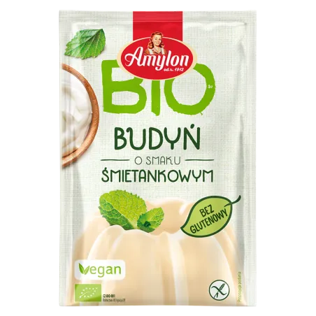 Budyń Śmietankowy Bezglutenowy BIO 40 g - Amylon