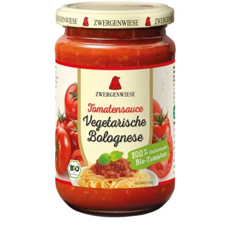 Wegański Sos Bolognese BIO 340 ml - Bezglutenowy Zwergenwiese