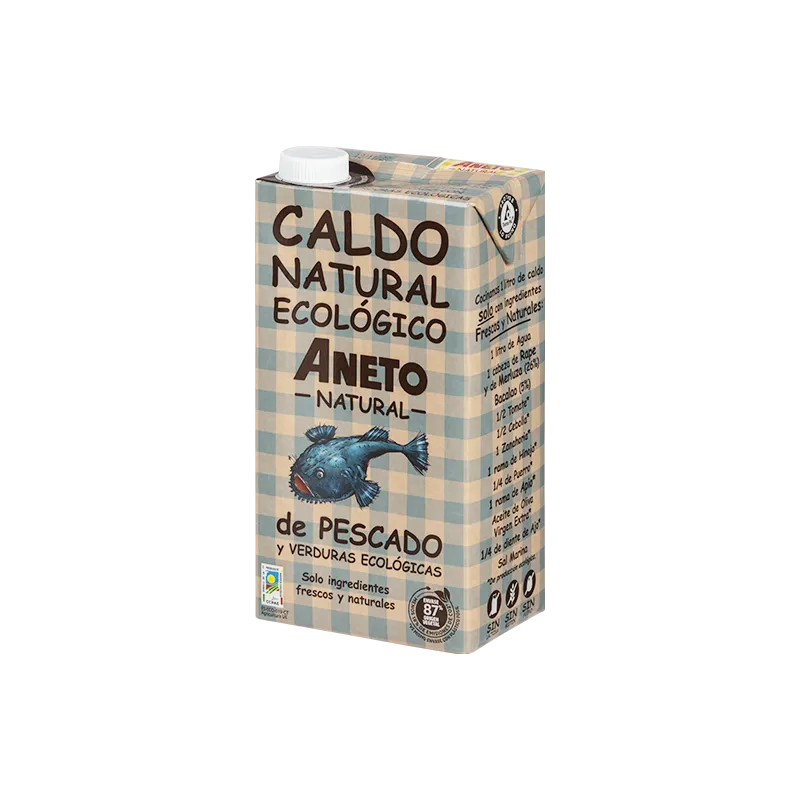 BULION RYBNY Z BIO WARZYWAMI W PŁYNIE BEZGLUTENOWY 1 L - ANETO NATURAL