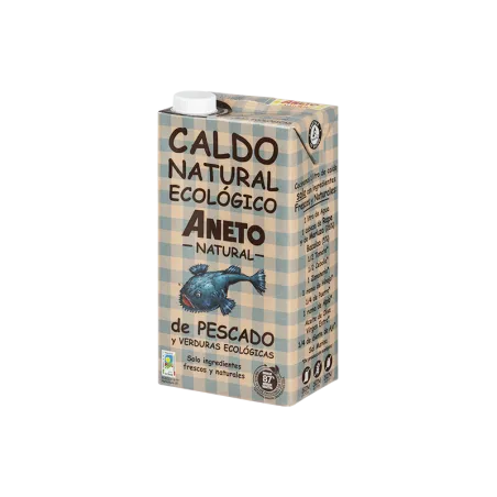 BULION RYBNY Z BIO WARZYWAMI W PŁYNIE BEZGLUTENOWY 1 L - ANETO NATURAL