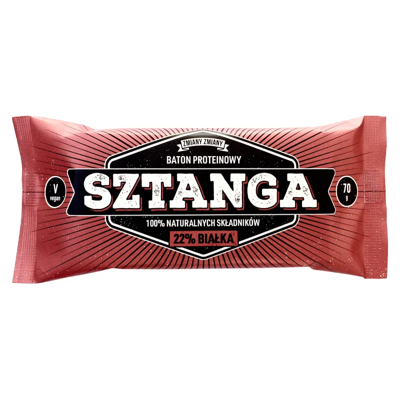 Baton proteinowy z orzeszkami ziemnymi "Sztanga" 70 g – Zmiany Zmiany