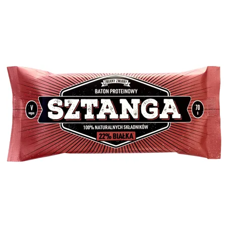 Baton proteinowy z orzeszkami ziemnymi "Sztanga" 70 g – Zmiany Zmiany