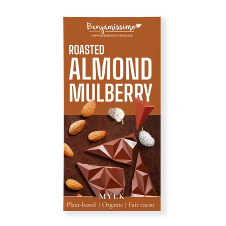 Czekolada BIO z migdałami i morwą – bezglutenowa 60 g