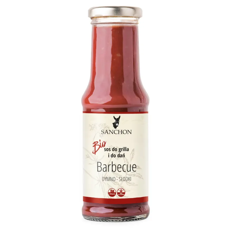 Sos BBQ BIO 210 ml – Wegański i Bezglutenowy