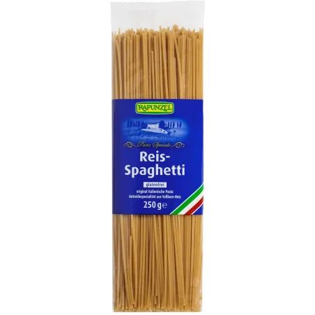 Makaron Ryżowy Pełnoziarnisty Spaghetti Bezglutenowy BIO 250 g - Rapunzel