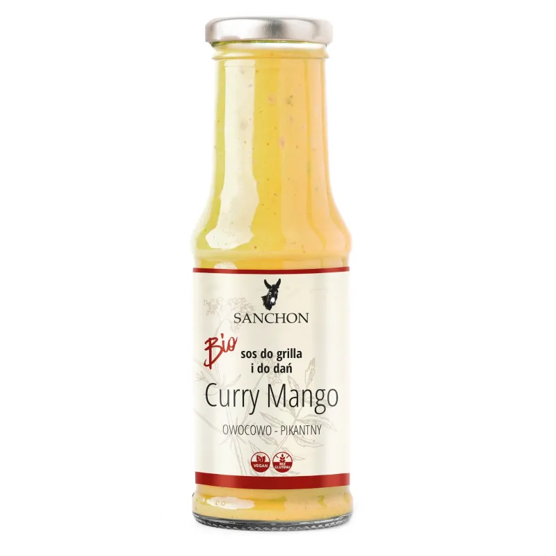 Sos Curry Mango BIO 210 ml – Wegański i Bezglutenowy