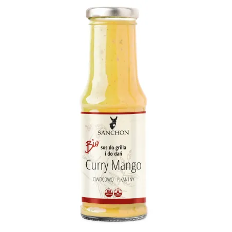 Sos Curry Mango BIO 210 ml – Wegański i Bezglutenowy
