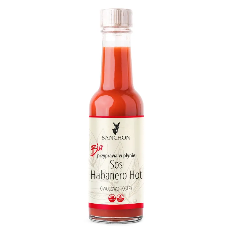 Przyprawa Habanero Hot BIO 140 ml – Wegańska i Bezglutenowa