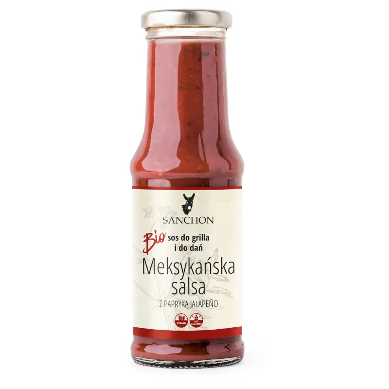 Sanchon Sos Meksykańska Salsa BIO 210 ml – Bezglutenowy i Wegański