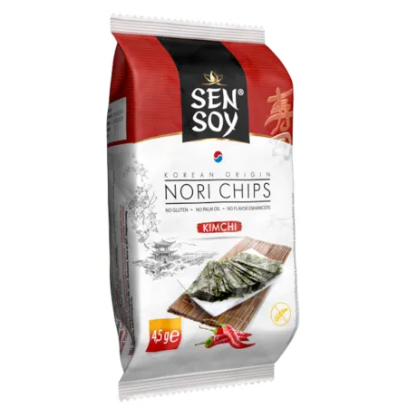 Chipsy Nori Kimchi Bezglutenowe 4,5 g – Sen Soy