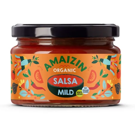 Sos Salsa Łagodny Bezglutenowy BIO 260 g - Amaizin