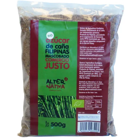 Cukier Trzcinowy Mascobado BIO 500 g - Bezglutenowy, Ekologiczny
