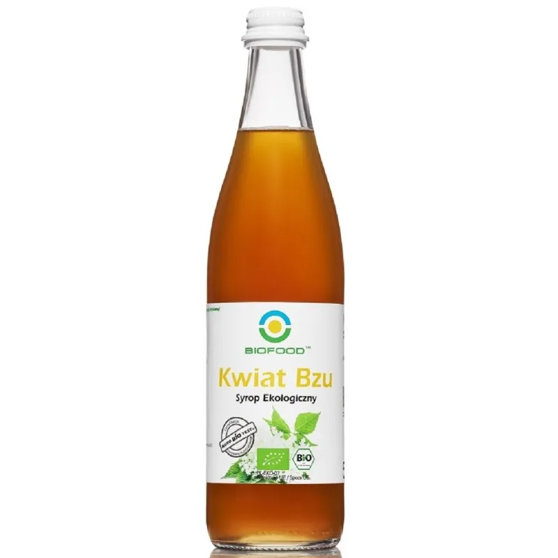Syrop z kwiatów czarnego bzu BIO 500 ml – Bio Food