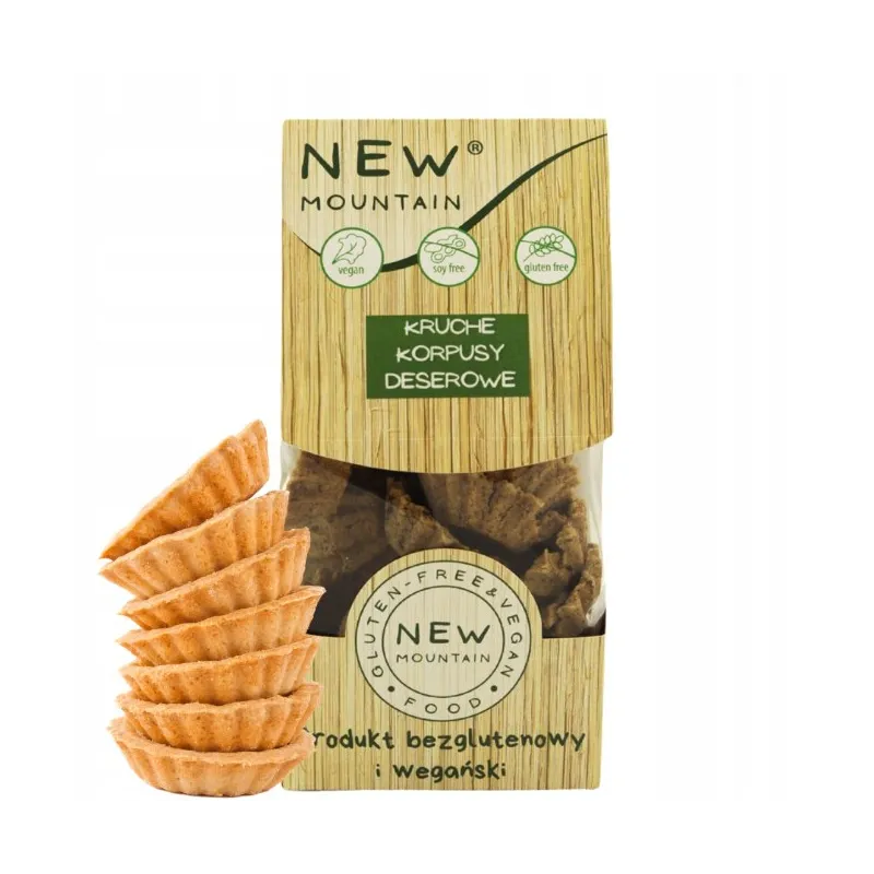 Kruche korpusy deserowe bezglutenowe 200 g – New Mountain
