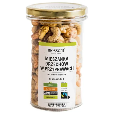 Mix orzechów w przyprawach BIO Fair Trade bezglutenowy 250 g