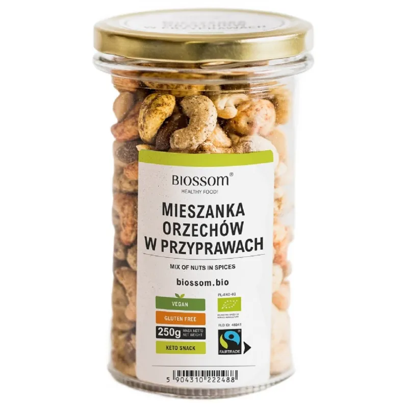 Mix orzechów w przyprawach BIO Fair Trade bezglutenowy 250 g