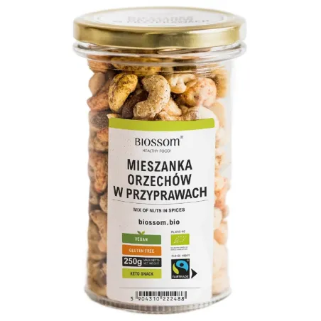 Mix orzechów w przyprawach BIO Fair Trade bezglutenowy 250 g