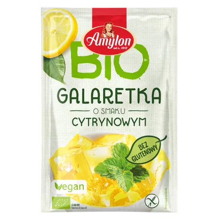 Galaretka Cytrynowa BIO z Agarem Bezglutenowa 40 g - Amylon