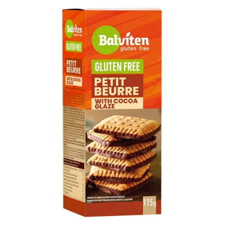 Herbatniki Petit Beurre z polewą kakaową bezglutenowe – Balviten