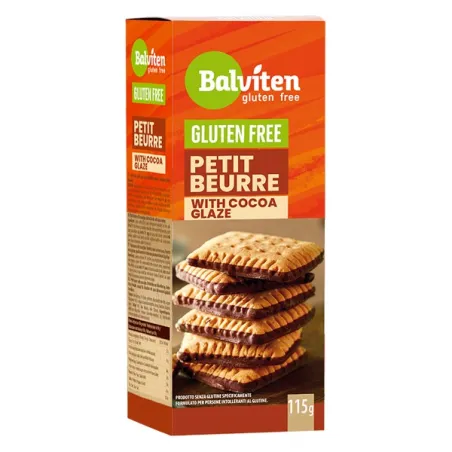 Herbatniki Petit Beurre z polewą kakaową bezglutenowe – Balviten