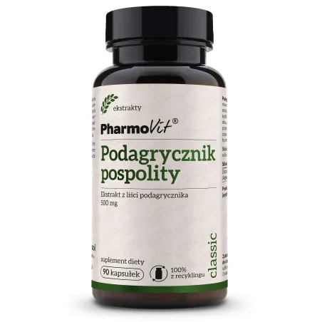 Podagrycznik pospolity ekstrakt 450 mg – 90 kapsułek Pharmovit