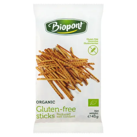 Paluszki Lekko Solone BIO Bezglutenowe 45 g - Biopont