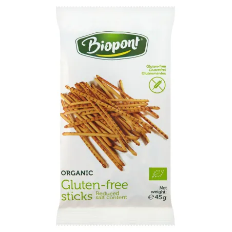Paluszki Lekko Solone BIO Bezglutenowe 45 g - Biopont