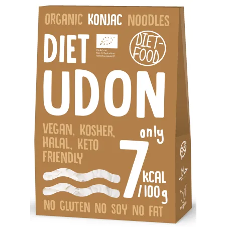 Makaron Konjac Udon Bezglutenowy BIO 385 g – Diet-Food