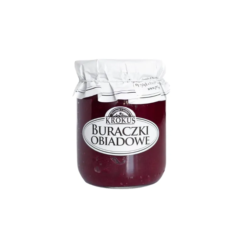 Buraczki obiadowe bezglutenowe Krokus 500 g – naturalny smak