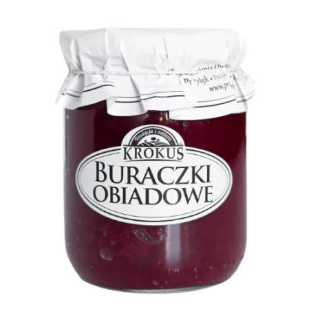 Buraczki obiadowe bezglutenowe Krokus 500 g – naturalny smak