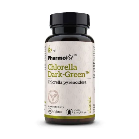 Chlorella Dark-Green™ 360 tabletek – Pharmovit Classic