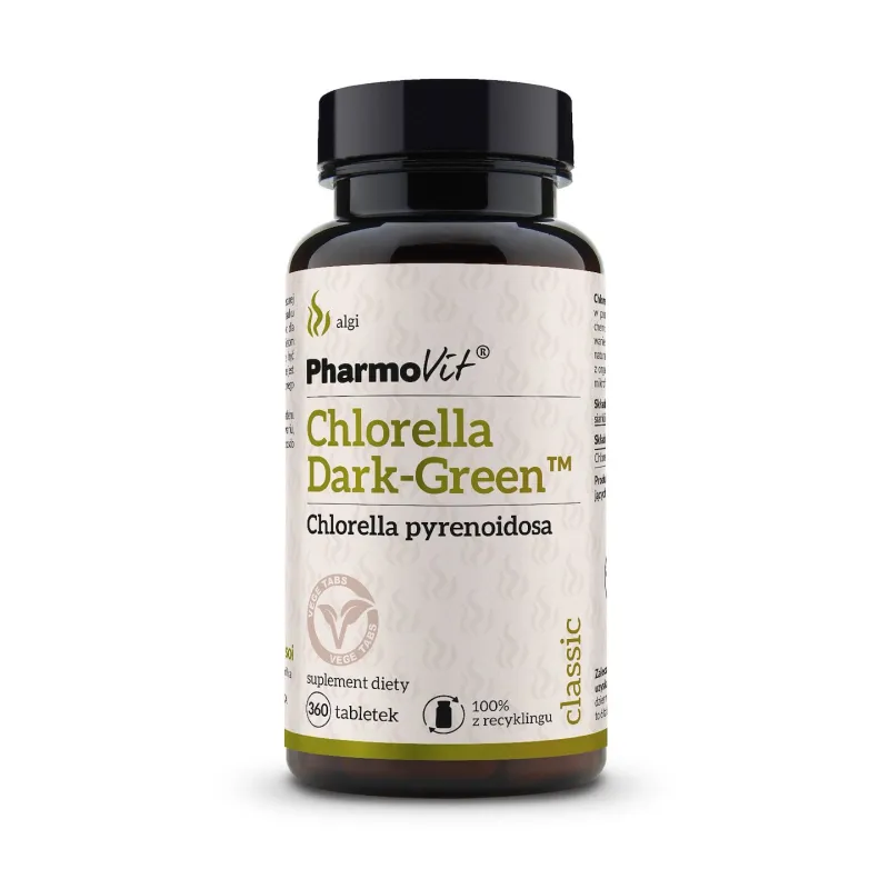 Chlorella Dark-Green™ 360 tabletek – Pharmovit Classic