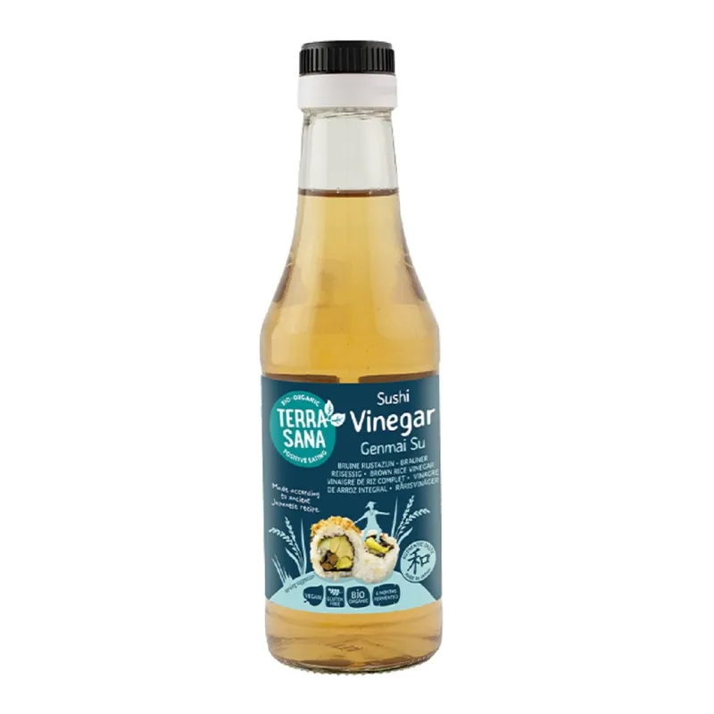 OCET RYŻOWY DO SUSHI NIESŁODZONY FILTROWANY BEZGLUTENOWY BIO 250 ml (GENMAI SU VINEGAR)- TERRASANA