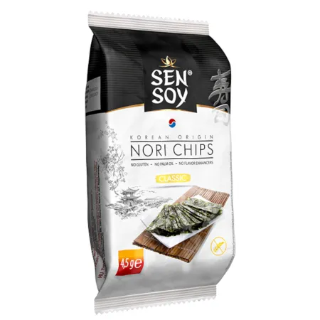 Chipsy Nori Wasabi bezglutenowe 4,5 g – Sen Soy