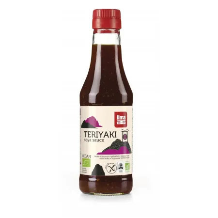 Sos Sojowy Słodki Teriyaki Bezglutenowy BIO 250 ml - LIMA