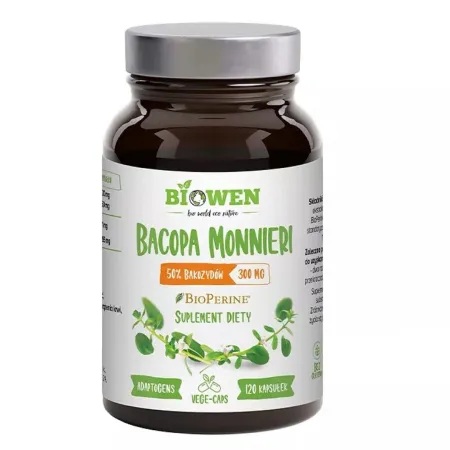 Bacopa Monnieri 300 mg BIO 120 kapsułek – Biowen