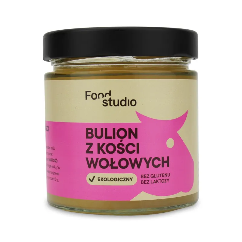 Bulion wołowy bezglutenowy BIO 350 ml – Food Studio