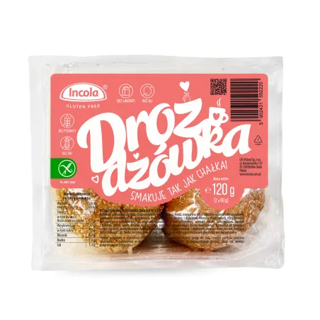 Chałka drożdżowa bezglutenowa 2 × 60 g – Incola