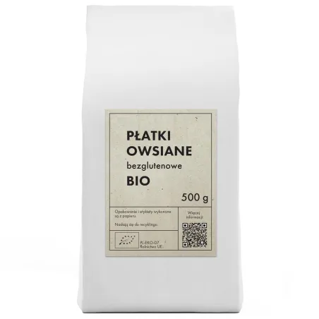 Płatki owsiane bezglutenowe BIO 500 g – The Planet