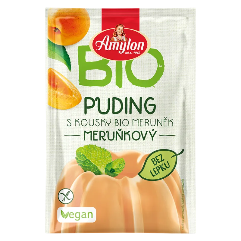 Budyń Morelowy Bezglutenowy BIO 40 g - AMYLON