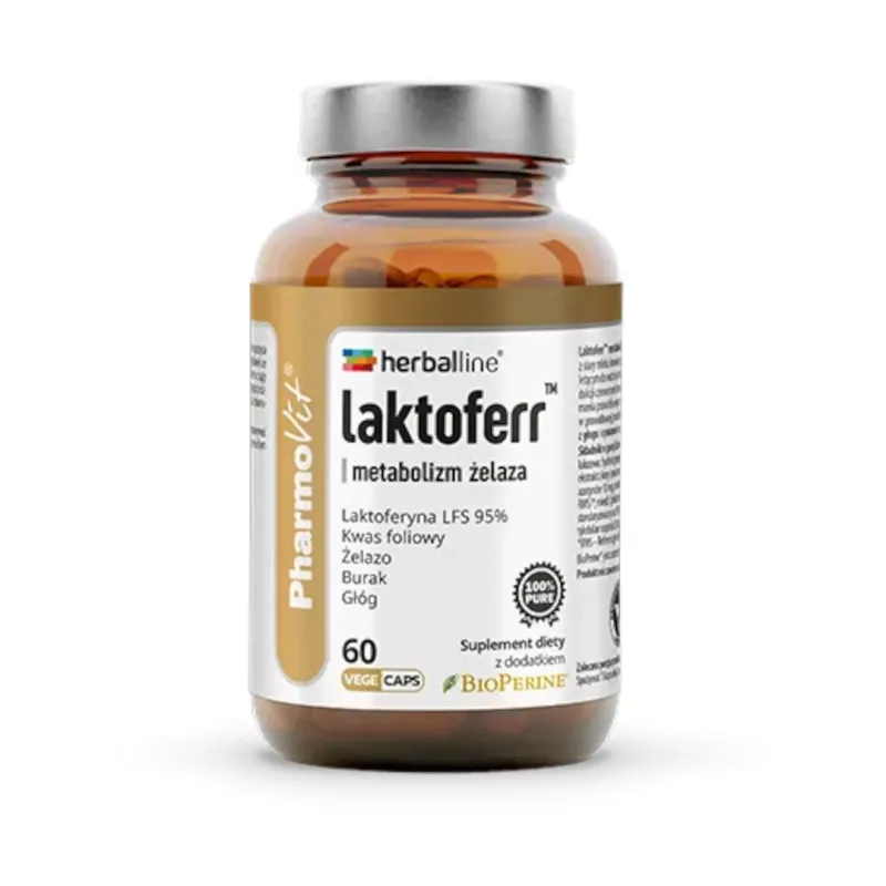 Laktoferr™ metabolizm żelaza 60 kaps – Pharmovit, clean label