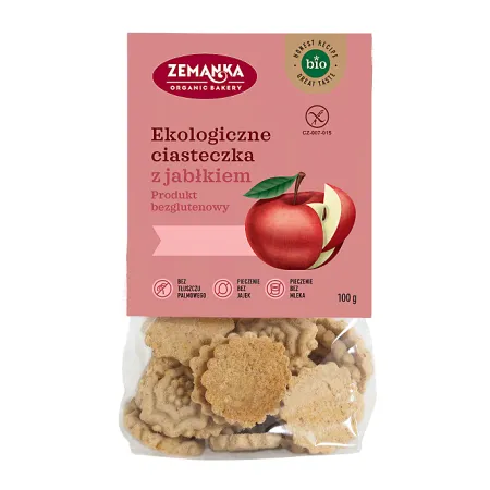 Ciastka z Jabłkiem Bezglutenowe BIO 100 g - ZEMANKA