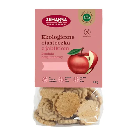 Ciastka z Jabłkiem Bezglutenowe BIO 100 g - ZEMANKA