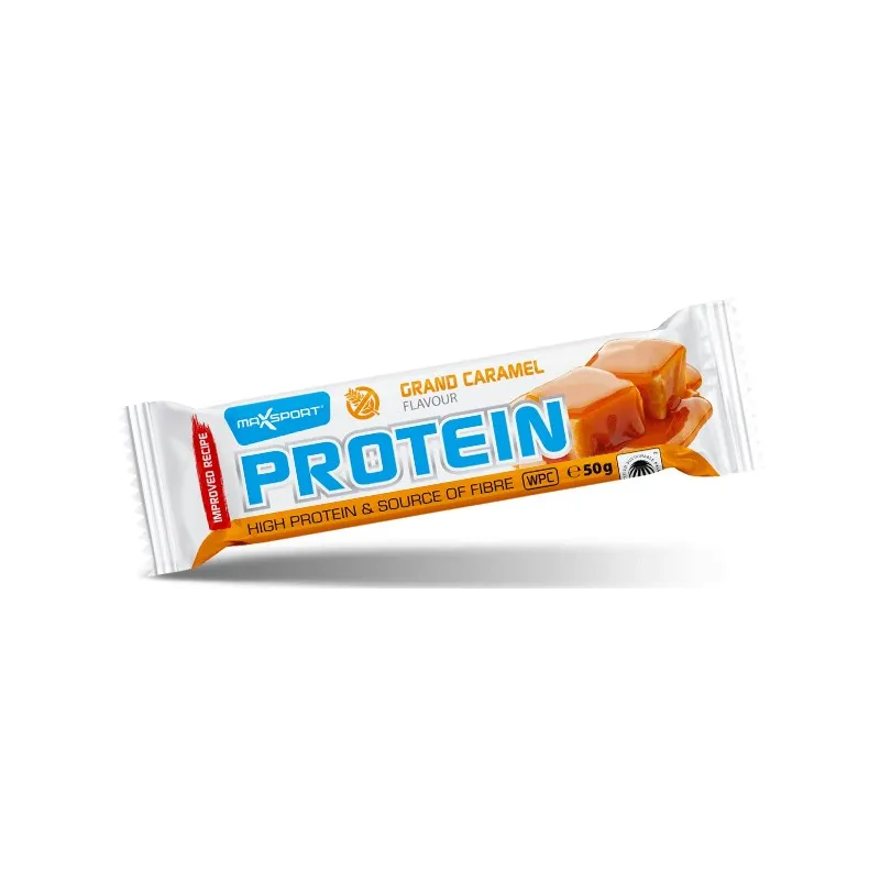Proteinowy baton karmelowy 50 g – MaxSport, bezglutenowy