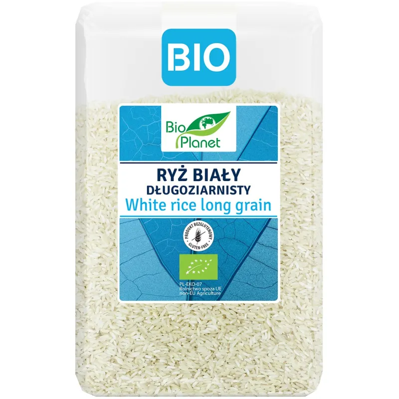 Ryż biały długoziarnisty BIO 2 kg – Bio Planet bezglutenowy
