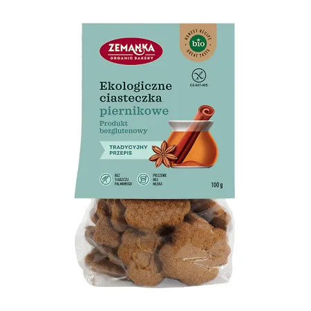 Ciastka Piernikowe Bezglutenowe BIO 100 g - ZEMANKA