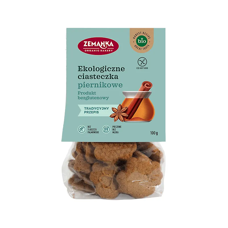 Ciastka Piernikowe Bezglutenowe BIO 100 g - ZEMANKA