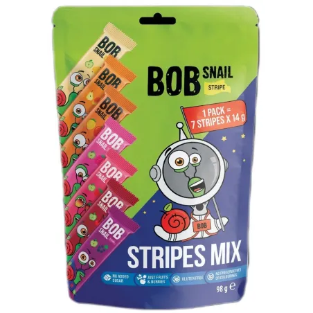 Zestaw owocowych rolek 98 g – Bob Snail naturalne przekąski