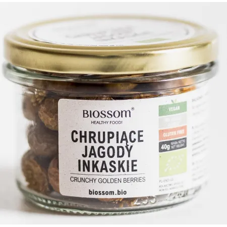 Jagody inkaskie liofilizowane BIO 40 g – Biossom chrupiące