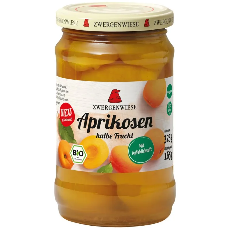 Morele w lekkim syropie BIO 325 g – Zwergenwiese